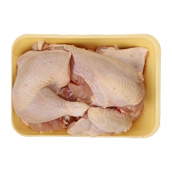 مرغ کامل 4 تکه با پوست با استخوان کیلویی