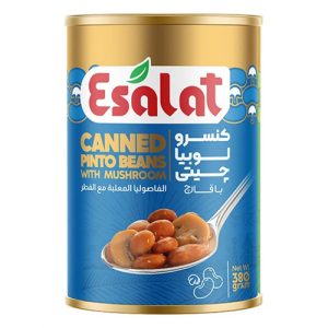 کنسرو خوراک لوبیا چیتی با قارچ در سس گوجه فرنگی اصالت | جی شاپ